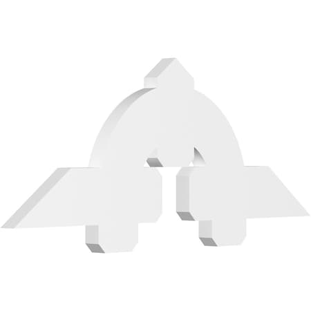 Ekena Millwork Ericson Architectural Grade PVC Gable Bracket, 48"W x 18"H x 2"D x 6"F, 9/12 Pitch GBP048X18X0206ERI00